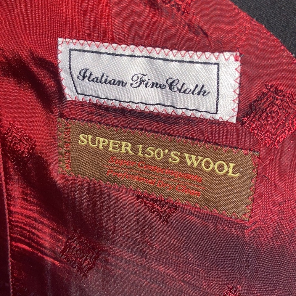 Zanetti Solid Black Two-Button Suit - image 3